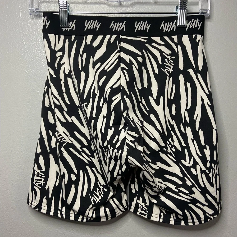 YITTY Black and White Athletic Shorts‎